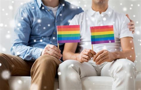 Gente Homosexualidad Matrimonio Entre Personas Del Mismo Sexo Gay Y Concepto De Amor Cerca