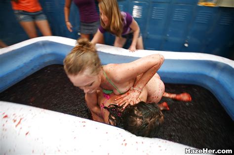 Lesbian Sexy Catfight XXX Dessert Picture 12