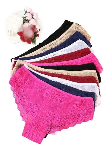 12pcs pantaletas De Encaje Tipo Bikini Sexy Colorido Envío gratis
