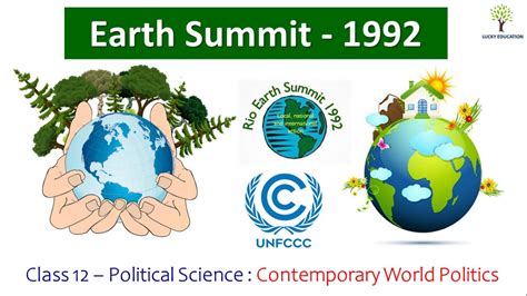 Earth Summit 1992 Rio Summit Agenda 21 UNFCCC Political Science