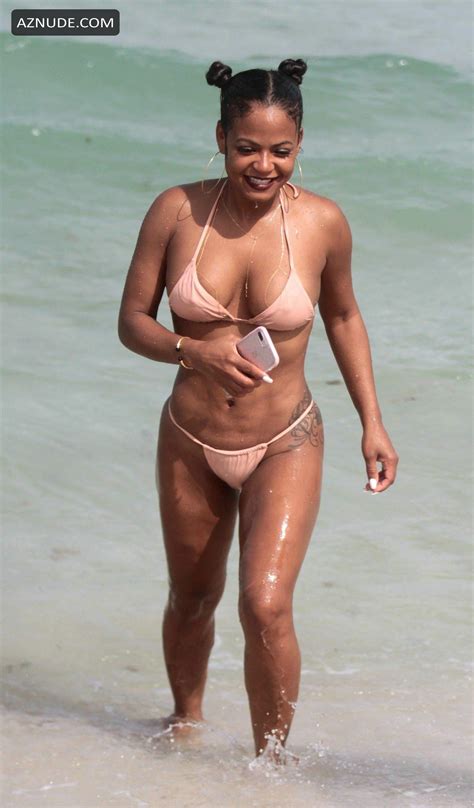Christina Milian Bikini Body At The Beach In Miami Aznude