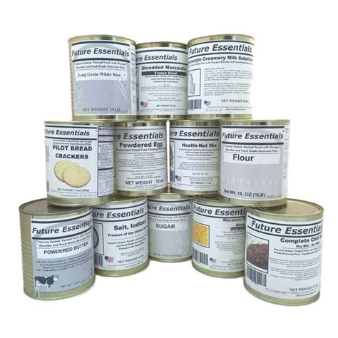 (12 Cans Pack) Future Essentials Freeze Dried Emergency Survival Basic ...