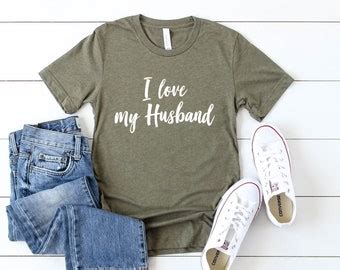 I Love My Smokin Hot Husband Womens Shirt Love Smokin Hot Hubby Shirt I Love My Smokin Hot