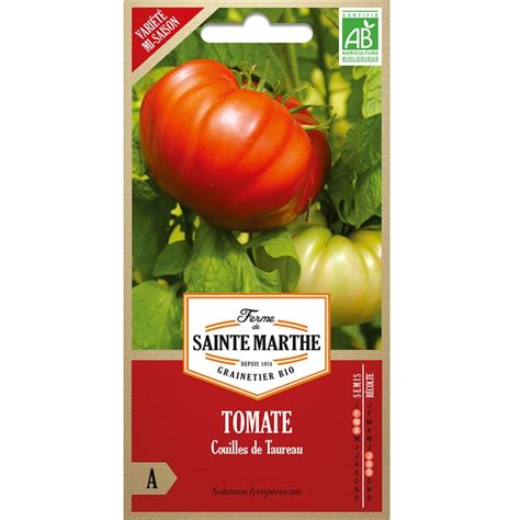 Semences Tomate Couilles De Taureau Bio 50 Graines Ferme De