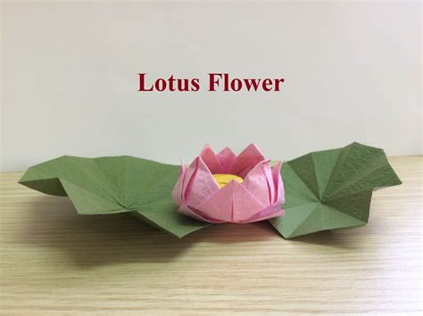 How To Make Lotus Flower Origami Hoa Sen Tutorial Origami Lotus