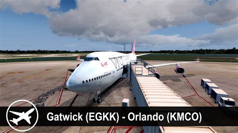 P D V Full Flight Gatwick To Orlando Egkk Kmco Pmdg