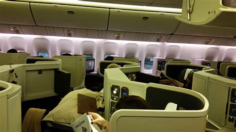 Airline Review Cathay Pacific Business Class Boeing 777 300 With