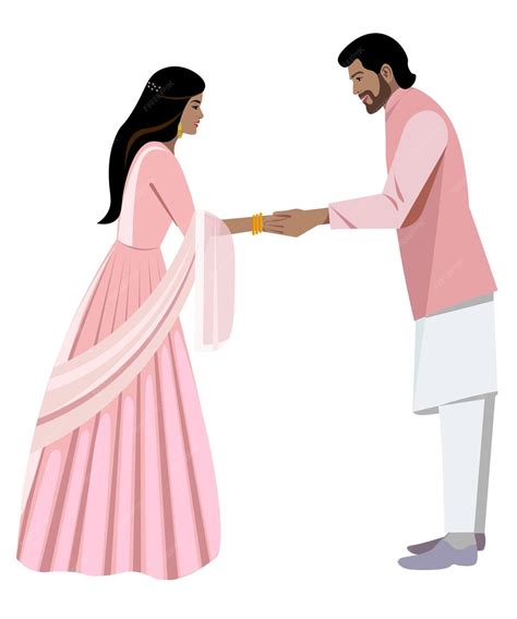 Premium Vector Indian Girl And Boy Wedding