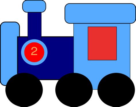 Blue Train Clip Art at Clker.com - vector clip art online, royalty free ...