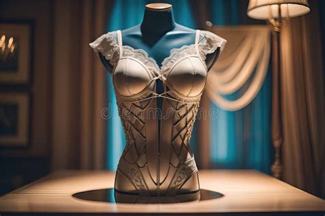 Sensual Lingerie On A Mannequin Ai Generative Stock Illustration Illustration Of Beauty