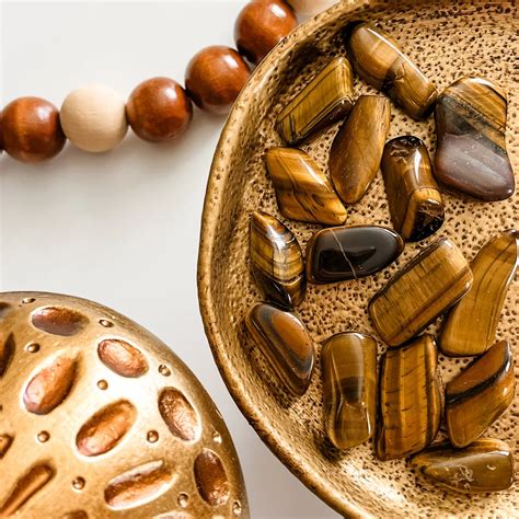 Tigers Eye Tumbled Stone - Protection, Courage, Balance – The Bohemian