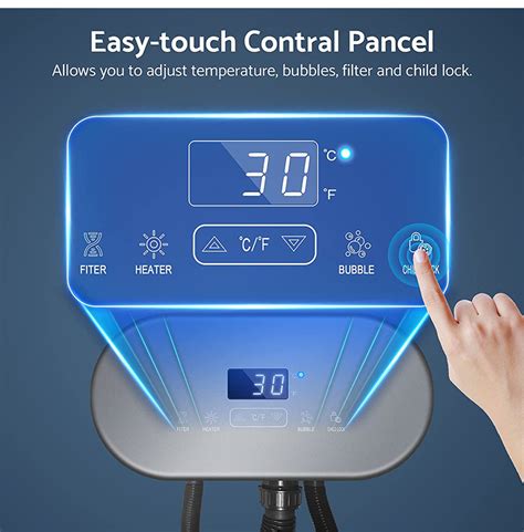 Oho Modern Design Outdoor Inflatable Hot Tub Spa Person Pvc Whirlpool Air Jet Bubbles Massage