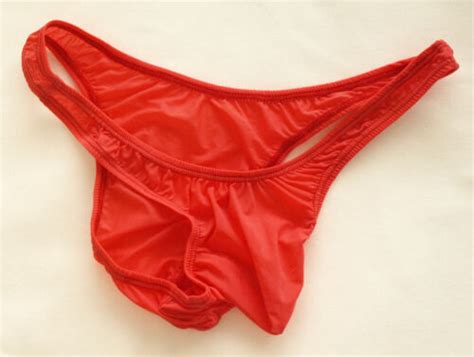 K Mens Sexy Mini Tanga Bikini Soft Smooth Silky Tricot Knit Ebay