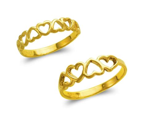 Open Heart Ring 14k Solid Gold Eternity Heart Ring Minimalist Etsy