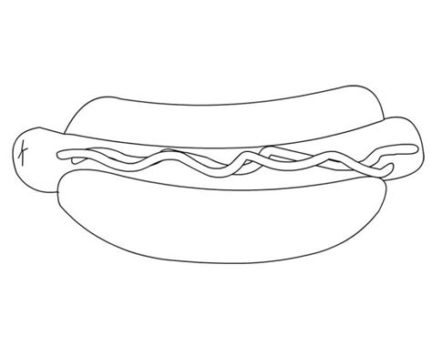 Dibujos De Hot Dog Para Colorear