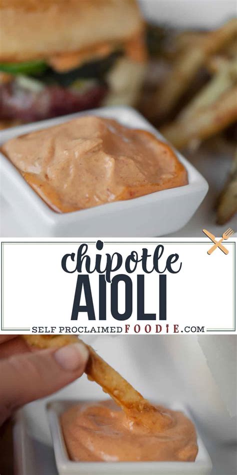 Homemade Chipotle Aioli Recipe Self Proclaimed Foodie