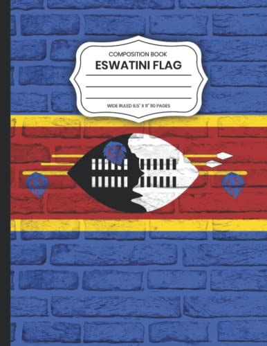 Composition Book Eswatini Flag: Composition Notebook With Flag Eswatini