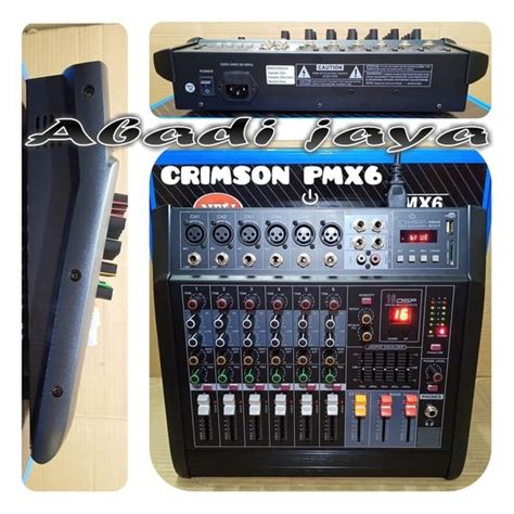 Jual New MIXER AUDIO 6 CHANNEL CRIMSON PMX6 PTOFESIONAL DSP DIGITAL