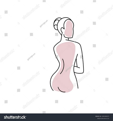 Woman Nude Abstract Line Art Vector Stock Vector Royalty Free Shutterstock