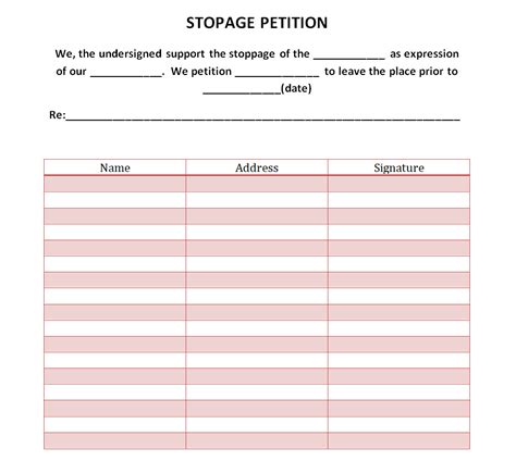 11 Top Petition Templates in MS WORD 