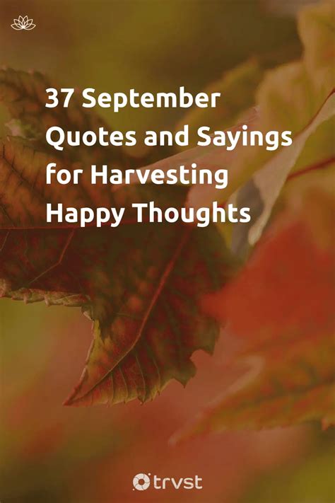 44 September Quotes And Sayings For Harvesting Happy Thoughts