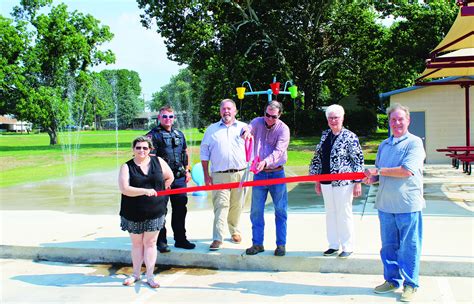 Ribbon Cut Celebrating The New Splash Pad Eufala Indian Journal