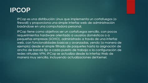presentacion de ipcop  firewall