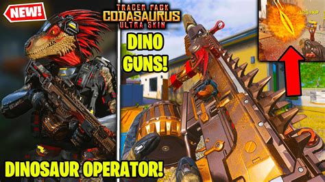 New Tracer Pack Codasaurus Ultra Skin Bundle 🦖 Dino Gun In Warzone Mw3