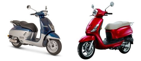 Motorrad Vergleich Peugeot Django 125 ABS 2021 Vs Sym Fiddle II 50 2012