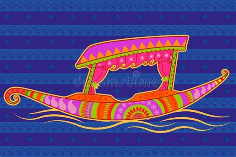 Shikara Boat Dal Lake Srinagar Stock Illustrations – 4 Shikara Boat Dal ...