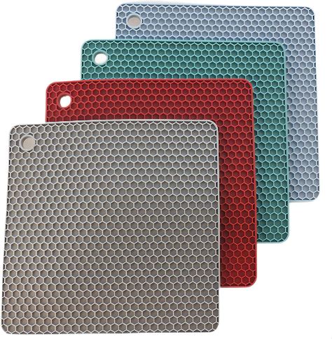 Silicone Trivet Mat Hot Pads For Kitchen Silicone Trivets For Hot Pots And Pans Pot Holders