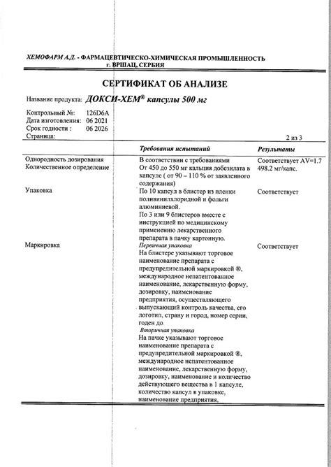 Докси-Хем капсулы 500 мг 30 шт - купить, цена и отзывы, Докси-Хем ...