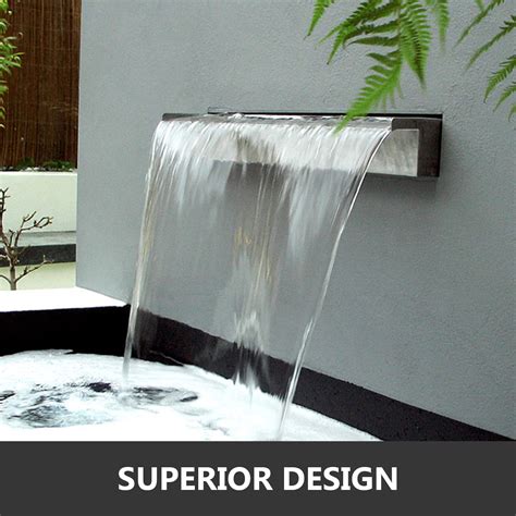 Cm Stainless Steel Decorative Waterfall Pool Fountain For Garden