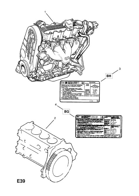 Opel KADETTE-E - Engine assembly (exchange) > Opel EPC Online ...