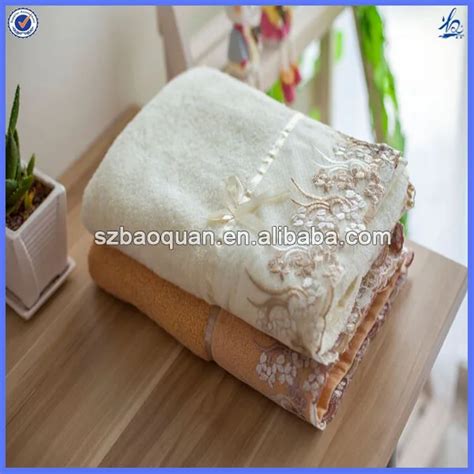 Wholesale Nice Cotton Hot Sale Sex Girl Bath Towel With Lace View