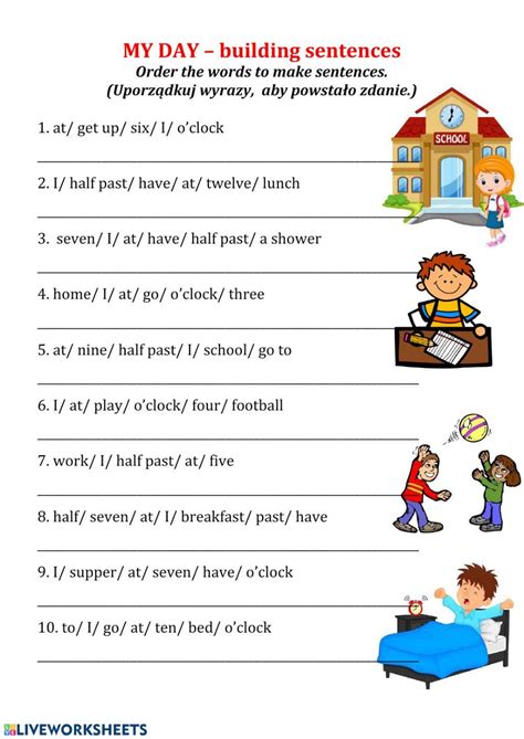 Sentence Building For Kids