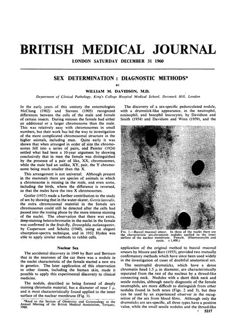 Sex Determination Diagnostic Methods Pmc