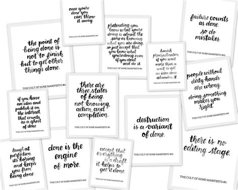 Cult Of Done Manifesto Random Olive