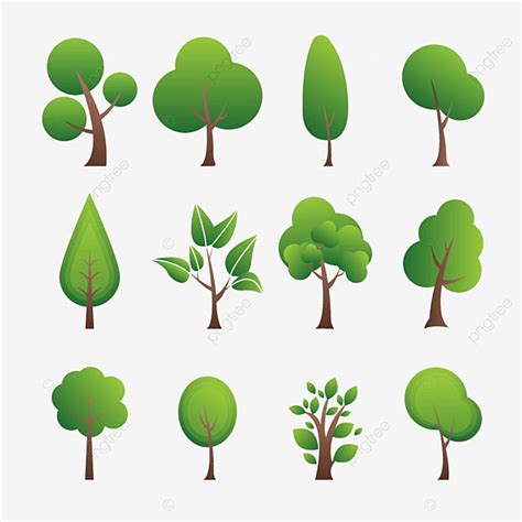 Gambar Vector Drawing Hand Drawn Illustration Tree Green Leaf Plant