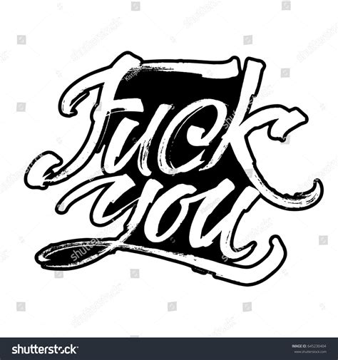 Fuck You Modern Calligraphy Hand Lettering