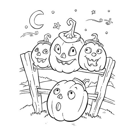 Kürbis: Ausmalbilder & Malvorlagen - 100% KOSTENLOS