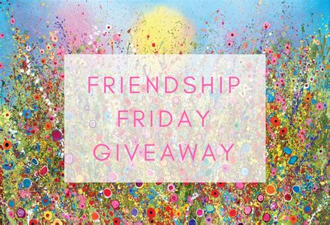 Friendship Friday Black Friday Alternative Yvonne Coomber Art Giveaway