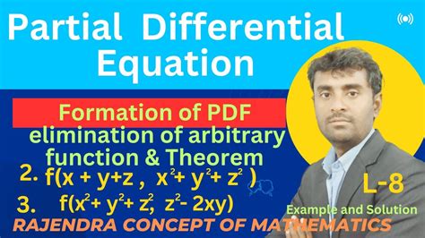 Partial Differential Equation First Order 2 F X Y Z X 2 Y 2 Z 2 0 3 F X 2 Y 2 Z 2 Z 2 2xy