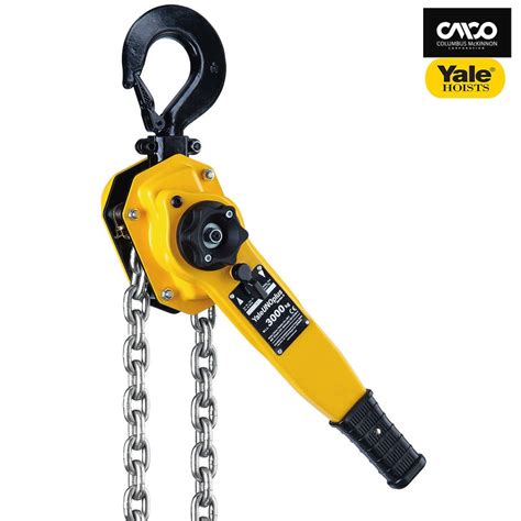 kg   ton yale ratchet lever hoist  load pressure brake