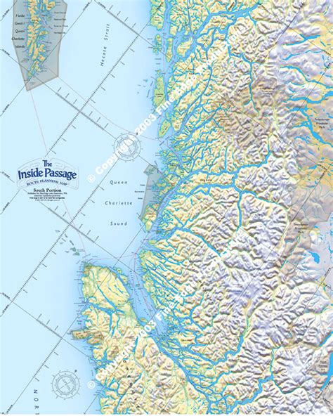 Inside Passage Route Planning Map South Portion Don & Réanne Douglass ...