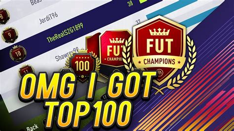 Omg I Got Top In Fut Champs Crazy Fut Champs Record Fifa