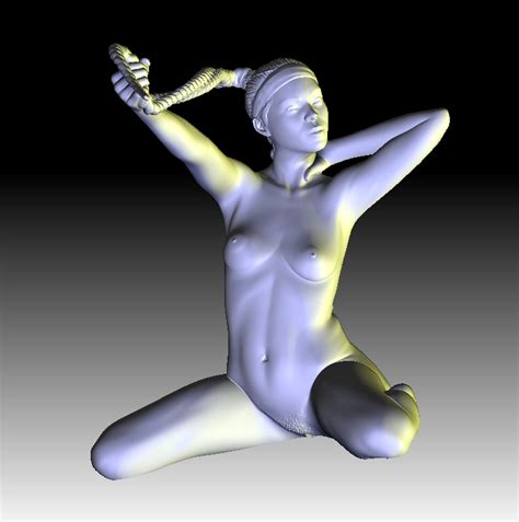 Aida Nude Female Figurine STL File For 3D PrintingCults