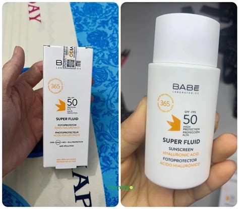 Review 2 kem chống nắng BABE Super Fluid hot nhất 2025