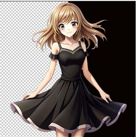 Premium Psd Cute Anime Girl On Transparent Background