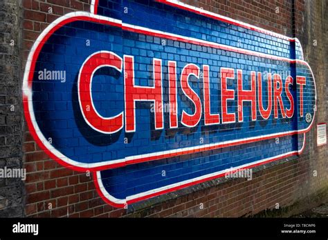 Mural On Railway Bridge At Chislehurst Station Stock Photo Alamy